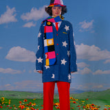 Crochet Patchwork Scarf - SAMPLE SALE