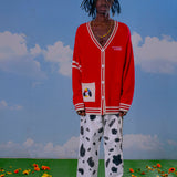 Red Dalmata Cardigan - SAMPLE SALE
