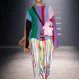 Striped Handpainted trousers - SAMPLE