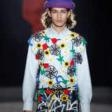 Graffiti Leather Pants - SAMPLE SALE