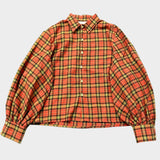 Orange Tartan Shirt - SAMPLE SALE