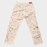 Grafitti White Pants - SAMPLE SALE