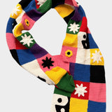 Crochet Patchwork Scarf - SAMPLE SALE