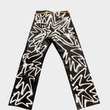 Graffiti Leather Pants - SAMPLE SALE