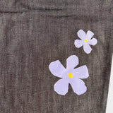Denim Flowers Trousers - SAMPLE SALE