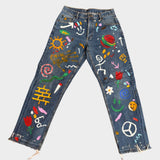 Dibujitos Denim Trousers - SAMPLE SALE