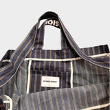 Stripes Denim Tote Bag