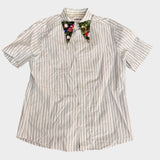 Flower Neck shirt - SAMPLE SALE