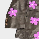 Leather flowers - SAMPLE SALE