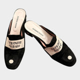 Mule Black Shoes - SAMPLE SALE