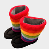 Rainbow Puffer Boots - SAMPLE SALE