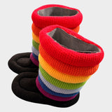 Rainbow Puffer Boots - SAMPLE SALE
