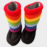 Rainbow Puffer Boots - SAMPLE SALE