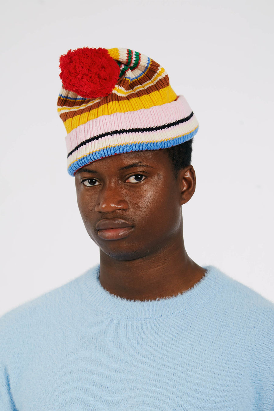 Striped Stripper Beanie